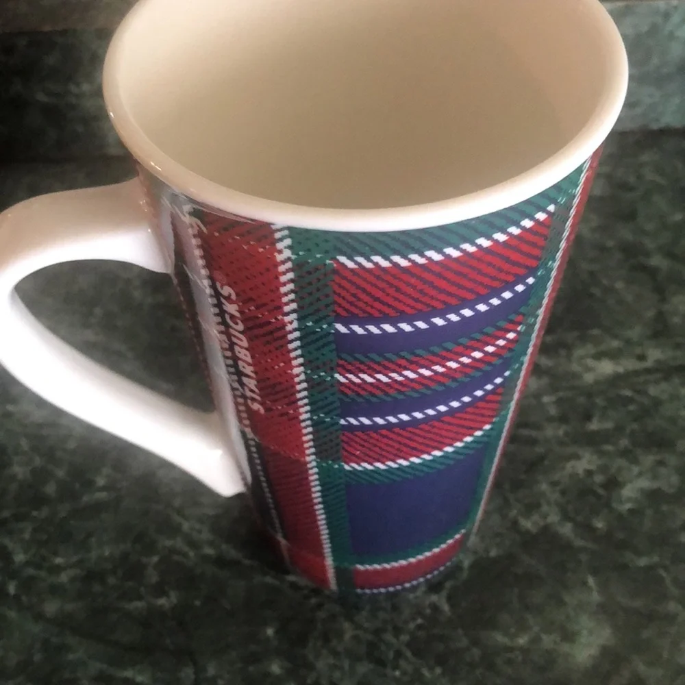 Starbucks plaid coffee